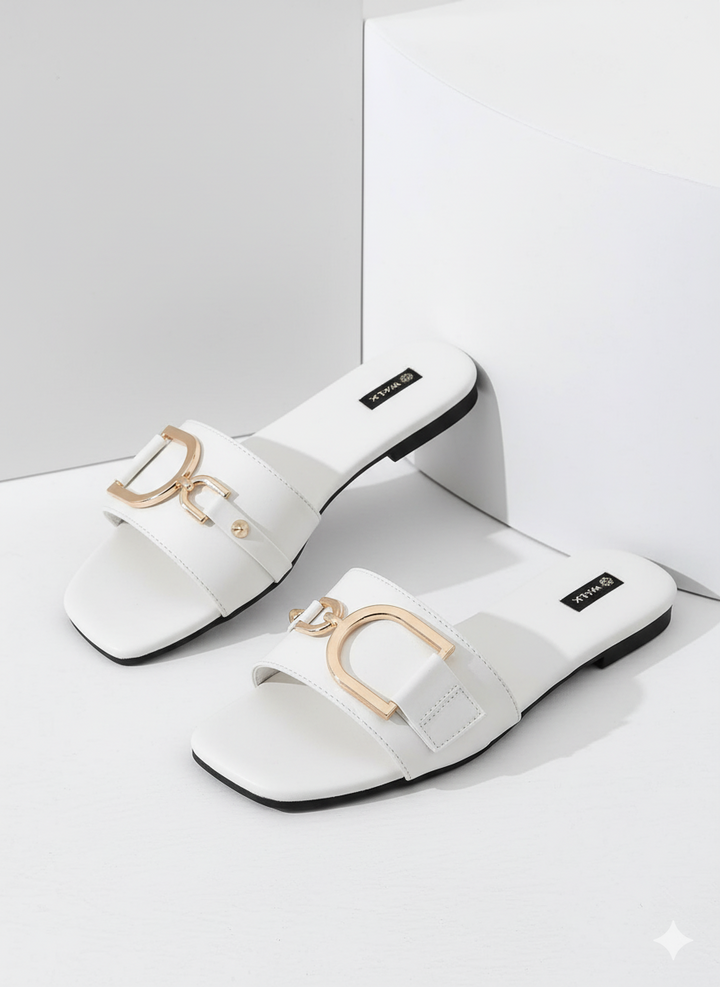 Crystal Buckle White