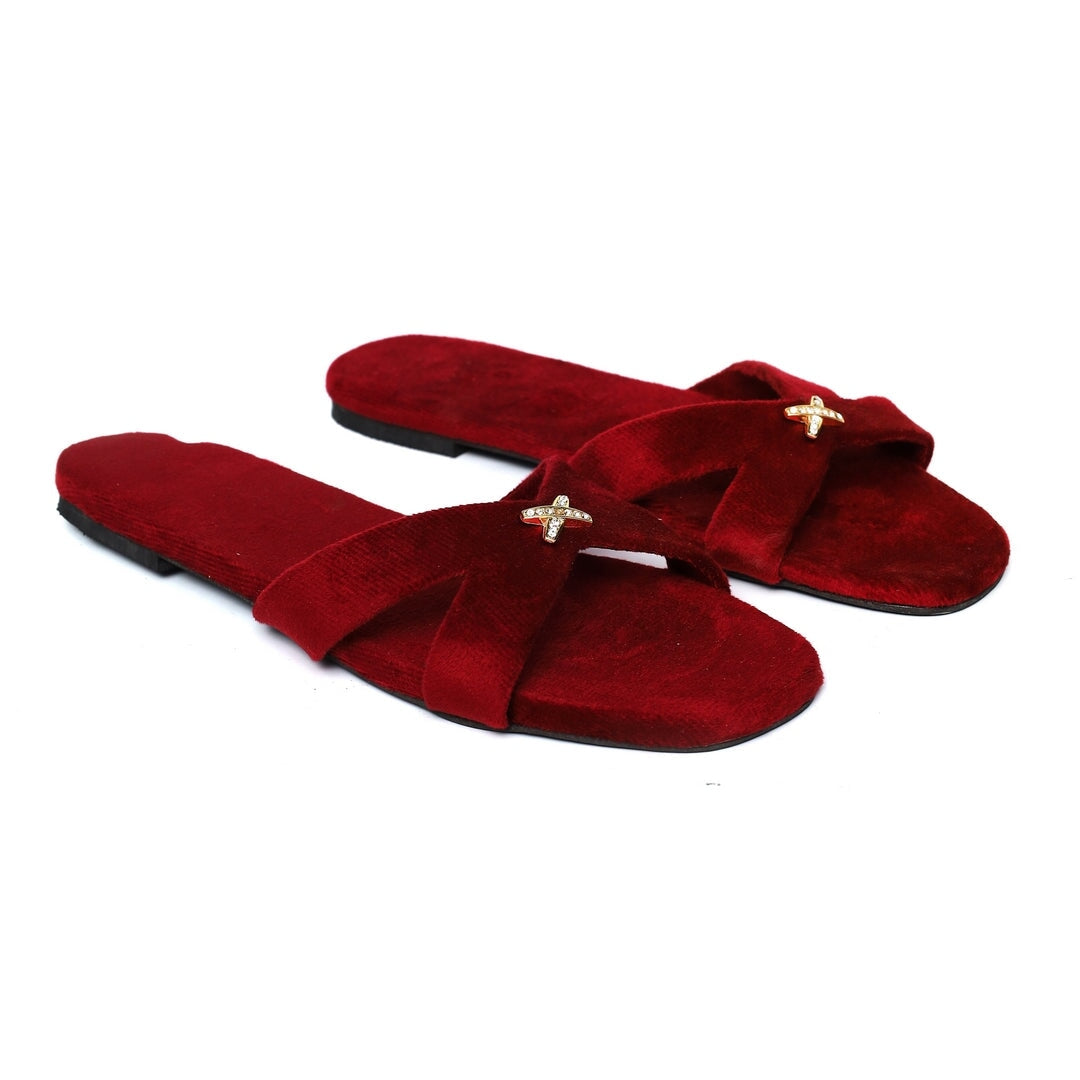 X Style Flats Red Shoe Bareera Walk 