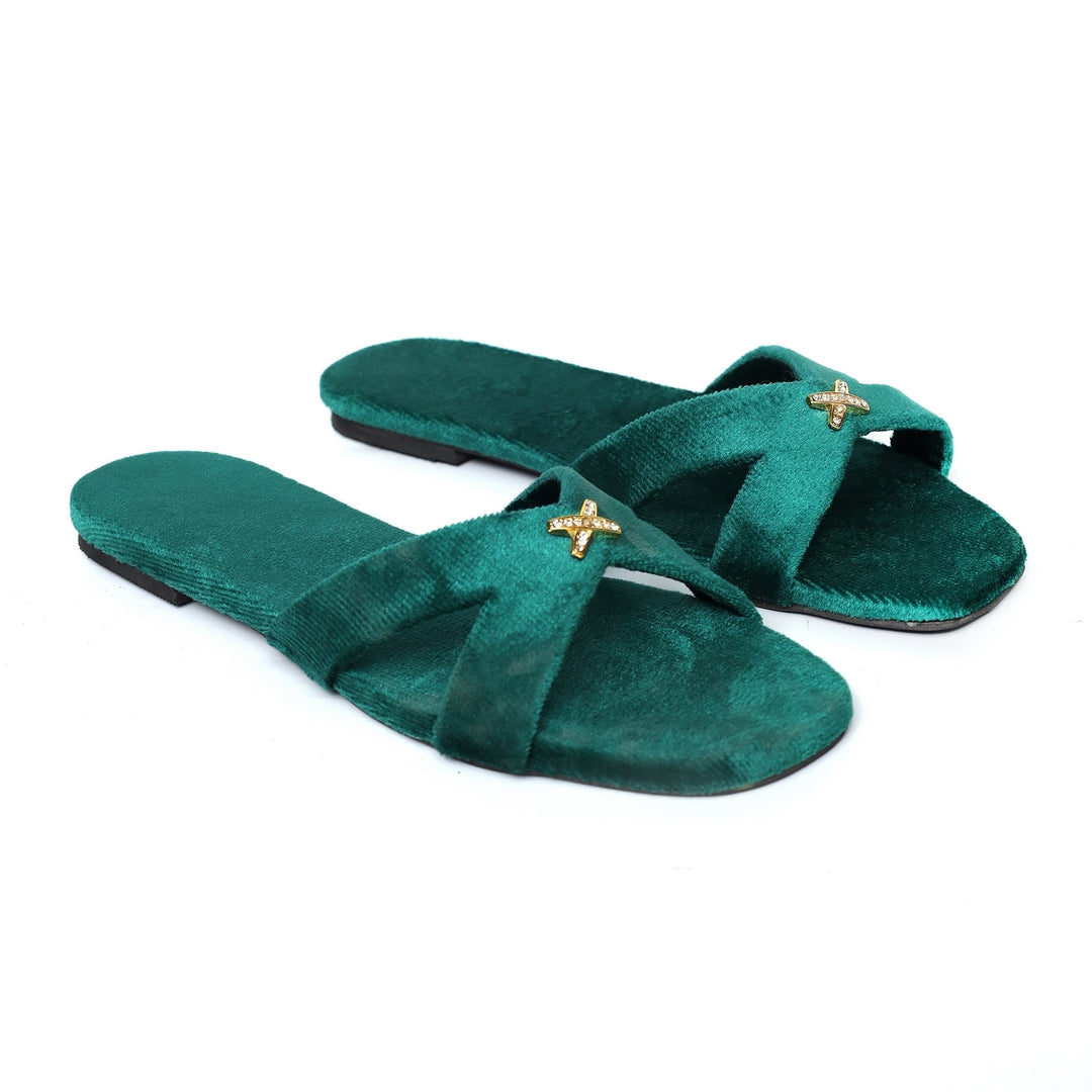 X Style Flats Red Green